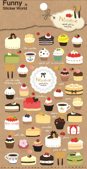 Funny Patisserie Stickers