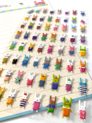 Funny Bonny Bonny Puffy Stickers