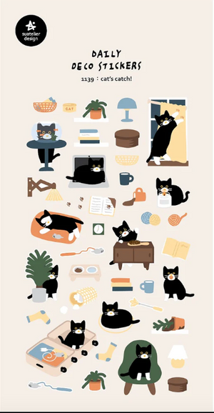 Suatelier 1139 Cat's Catch! Stickers