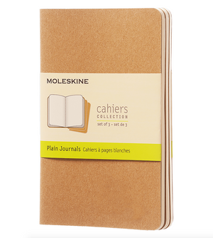 Moleskine Cahier Set de 3 Kraft Liso