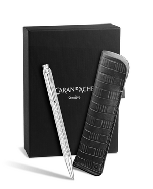 Caran d'Ache Ecridor Damier Grey Silver Set