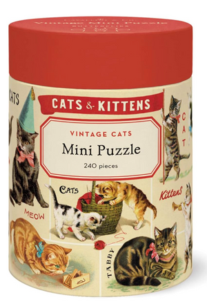 Cavallini Mini Rompecabezas Vintage Cats