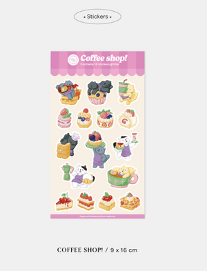 Bloom Coffee Shop! Stickers