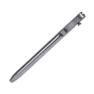 BigiDesign Titanium Raw Slim Bolt Action Pen