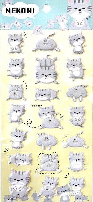 Nekoni 50482 Cat Puffy Stickers