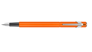 Caran d'Ache 849 Metal Orange Fluo Pluma Fuente