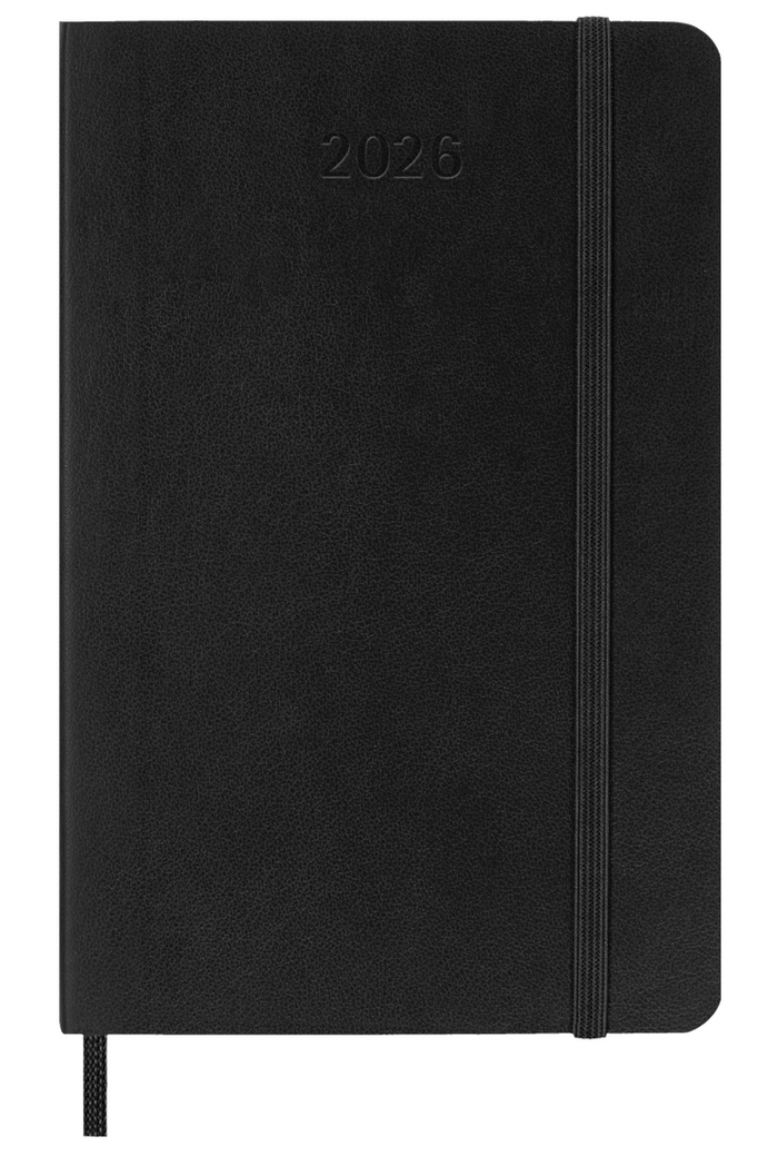 Moleskine Agenda 2026 Semanal Horizontal Negro Pasta Suave