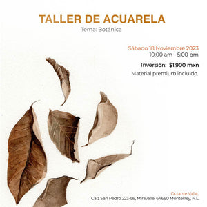 Taller de Acuarela Botánica -18 de Noviembre