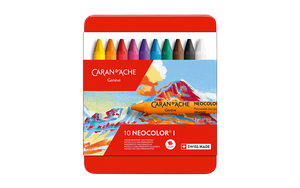 Caran d'Ache Neocolor I Water-Soluble Wax Pastel Set 10