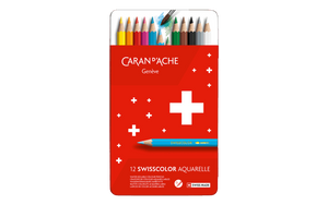 Caran d'Ache Swisscolor 12 Colour Set Acuareleable