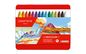 Caran d'Ache Neocolor I Water-Soluble Wax Pastel Set 15