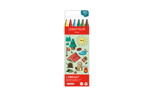 Caran d'Ache Set de 6 Fribralo Brush Kawaii Swiss Mountain