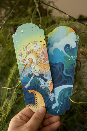 Chutkat Unicornio Olas de Agua Bookmark