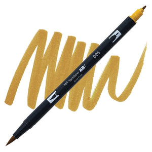 Tombow Dual Brush Pen Golden Yellow 026