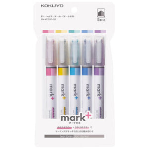 Kokuyo Dual Tone Color Marker Set 5 - A