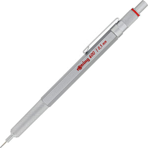 Rotring 600 Lapicero Mecánico 0.5mm Silver