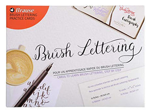Brause Brush Lettering tarjetas de practica