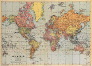 Cavallini Papel World Map