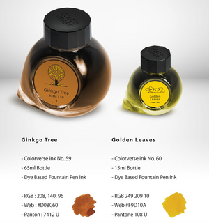 Colorverse Season 4 Ginkgo Tree & Golden Leaves 59 60 Set