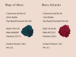 Colorverse Season 5 Map of Mars & Mars Attacks 63 64 Set