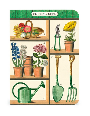 Cavallini Mini Notebooks Set 3 Gardening