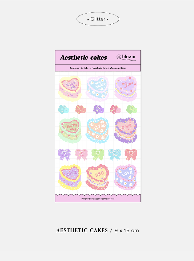 Bloom Aesthetic Cakes stickers