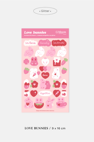 Bloom Love Bunnies stickers