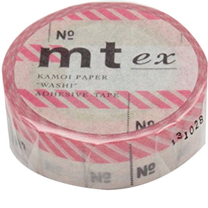 MT Washi Tape MTEX1P56Z / Number pink