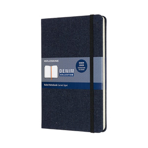 Moleskine Denim Notebook Azul Prusia large hardcover