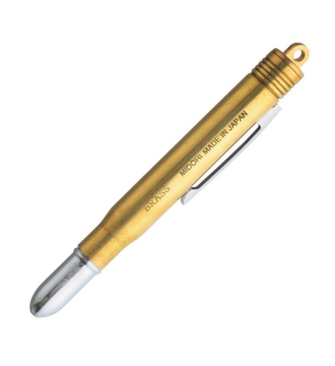 Traveler's Company Brass Pen Dorada Ballpoint