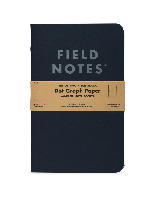 Field Notes Pitch Black Large