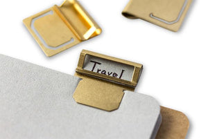Traveler's Company  Brass Clips Index