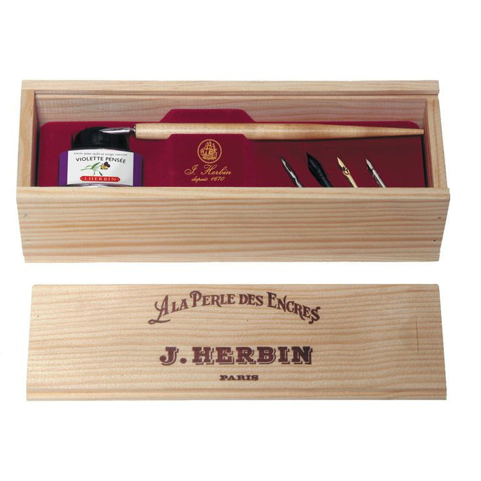 J. Herbin Set en caja de madera