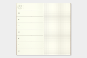 Traveler's Company Refill 019 Planeador Semanal 2 Regular