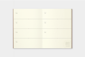 Traveler's Company Refill 007 Planeador Semanal Pasaporte