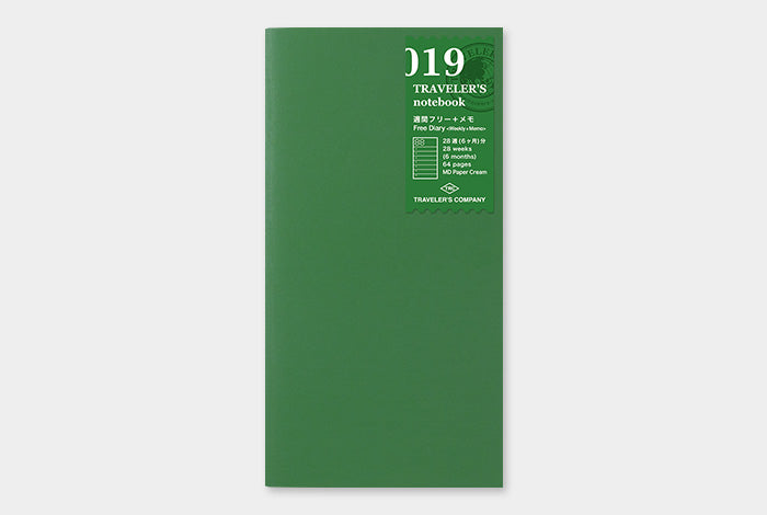 Traveler's Company Refill 019 Planeador Semanal 2 Regular